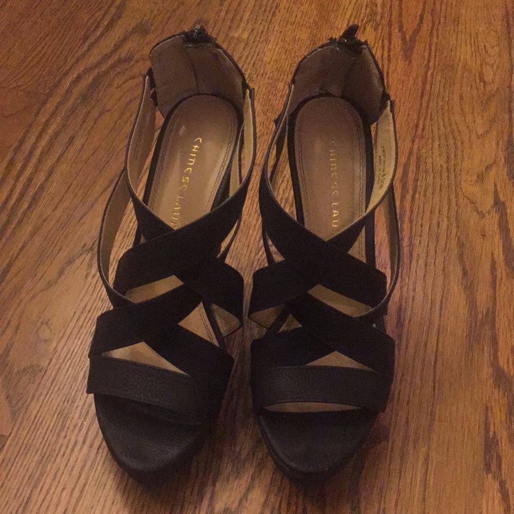 Chinese Laundry platform sandal-wedges.